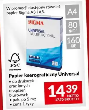 Makro Papier kserograficzny Universal oferta