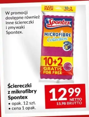Makro Ściereczki z mikrofibry Spontex 12 szt. oferta