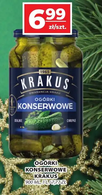 Top Market OGÓRKI KONSERWOWE KRAKUS 900 ML oferta