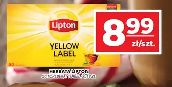 Top Market HERBATA LIPTON 50 TOREBEK oferta