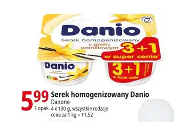 E.Leclerc Serek homogenizowany Danio 4 x 130 g oferta
