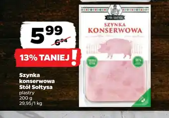 Netto Szynka konserwowa stół sołtysa oferta