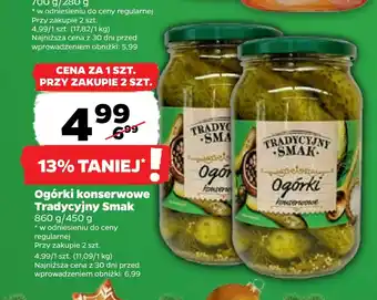Netto Ogórki konserwowe tradycyjny smak oferta