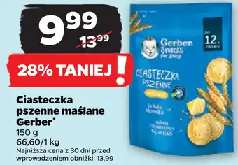 Netto Ciasteczka pszenne maślane gerber oferta