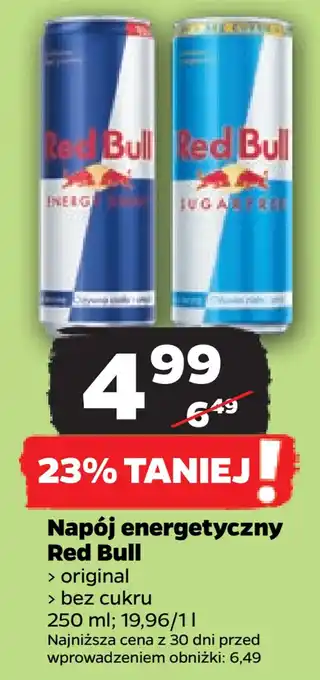 Netto Napój energetyczny red bull oferta