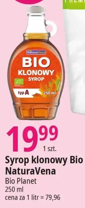 E.Leclerc Syrop klonowy Bio NaturaVena 250 ml oferta