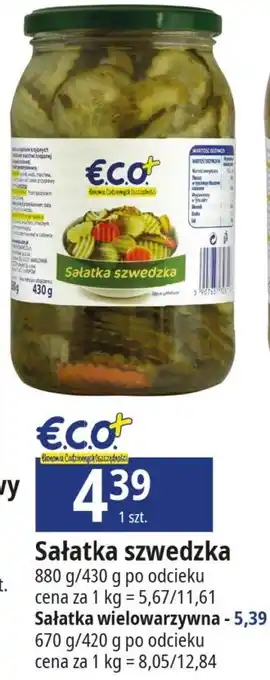 E.Leclerc Sałatka szwedzka 670 g/420 g oferta