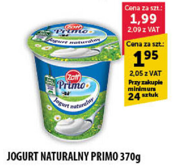 Eurocash Jogurt naturalny Primo 370g oferta