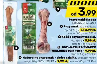 Bricomarche Naturalny przysmak skóra z dzika 40g oferta