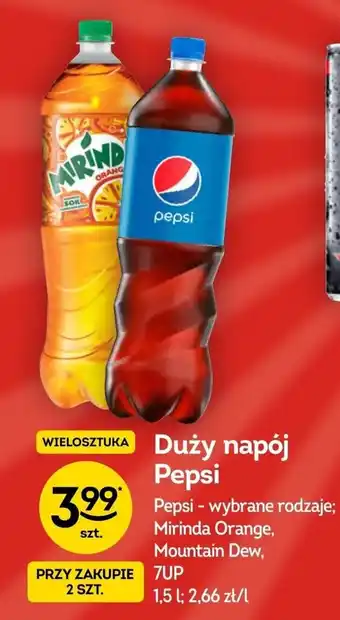 Żabka Duży napój Pepsi 1,5l oferta