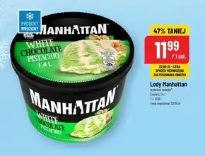 Polomarket Manhattan lody z białą czekoladą i lody pistacjowe 1400 ml oferta