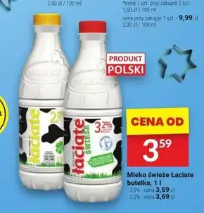 Twój Market Łaciate mleko świeże 3,2 % 1 l oferta