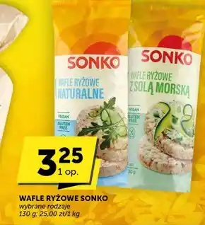 Euro Sklep Sonko wafle ryżowe naturalne 130 g (14 sztuk) oferta