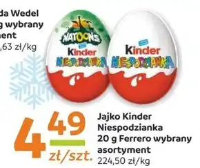 Gama Kinder niespodzianka słodkie jajko z niespodzianką pokryte czekoladą mleczną 20 g oferta