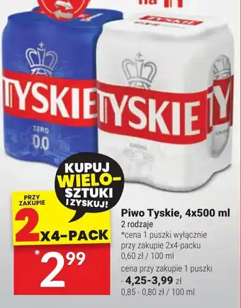 Twój Market Piwo Tyskie 4x500 ml oferta