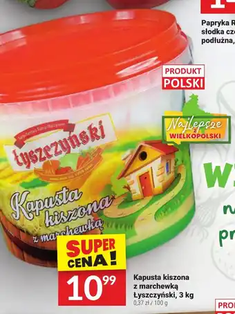 Twój Market Kapusta kiszona z marchewką Łyszczyński 3 kg oferta
