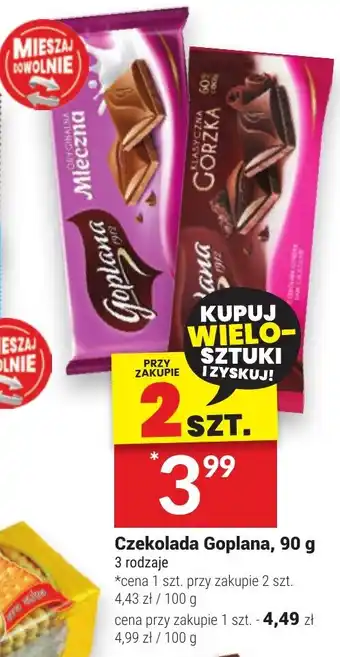 Twój Market Czekolada Goplana 90 g oferta