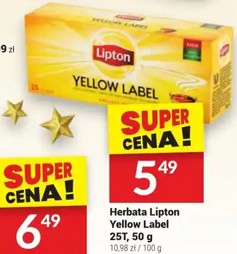 Twój Market Herbata Lipton Yellow Label 25T 50 g oferta