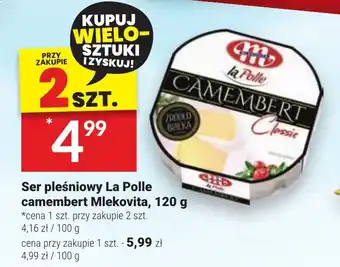 Twój Market Ser pleśniowy La Polle camembert Mlekovita 120 g oferta