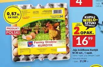 Twój Market Jaja ściółkowe Kurdyk M 30 szt. oferta