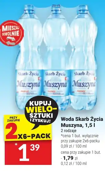 Twój Market Woda Skarb Życia Muszyna 1,5 l oferta