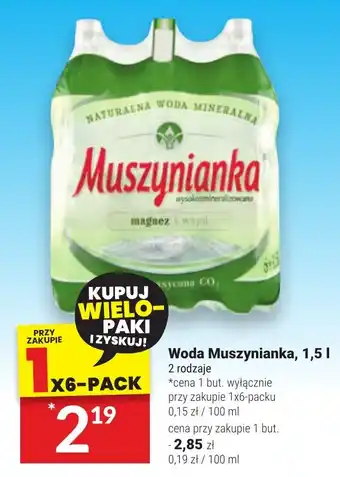 Twój Market Woda Muszynianka 1,5 l oferta