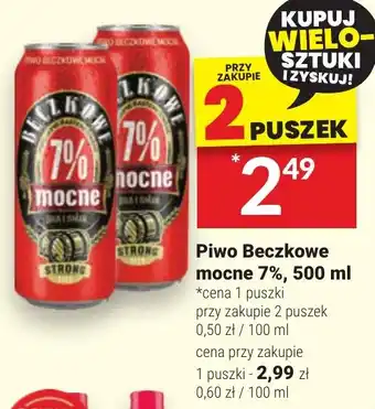 Twój Market Piwo Beczkowe mocne 7% 500 ml oferta