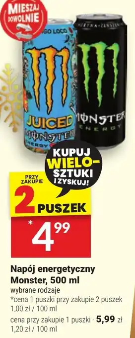 Twój Market Napój energetyczny Monster 500 ml oferta