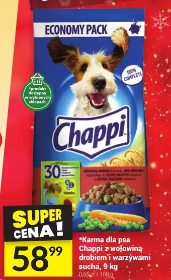 Twój Market Karma dla psa Chappi z wołowiną drobiem i warzywami sucha 9 kg oferta