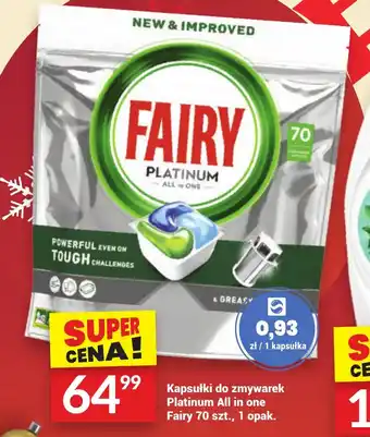 Twój Market Kapsułki do zmywarek Platinum All in one Fairy 70 szt. oferta