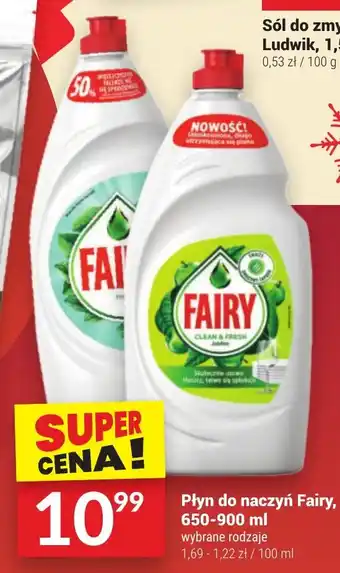 Twój Market Płyn do naczyń Fairy 650-900 ml oferta