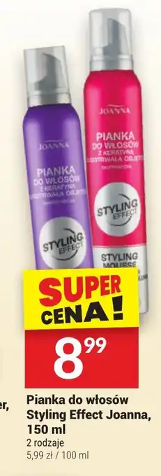 Twój Market Pianka do włosów Styling Effect Joanna 150 ml oferta