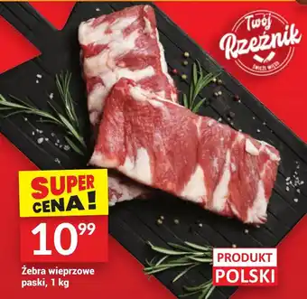 Twój Market Żebra wieprzowe paski 1 kg oferta