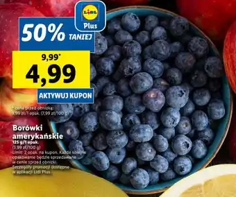 Lidl Borówki amerykańskie 125g oferta