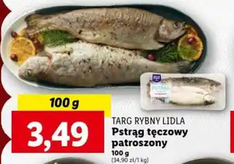 Lidl TARG RYBNY LIDLA Pstrąg tęczowy patroszony 100 g oferta