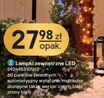 Castorama Lampki zewnętrzne LED oferta