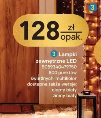 Castorama Lampki zewnętrzne LED oferta