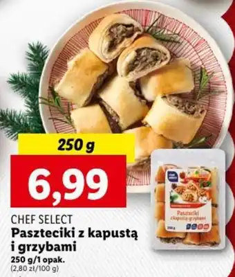 Lidl CHEF SELECT Paszteciki z kapustą i grzybami 250 g oferta