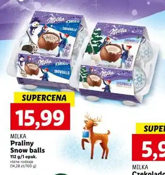 Lidl MILKA Praliny Snow balls 112 g oferta
