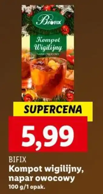 Lidl BIFIX Kompot wigilijny napar owocowy 100 g oferta