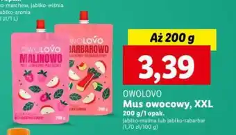 Lidl OWOLOVO Mus owocowy 200 g oferta