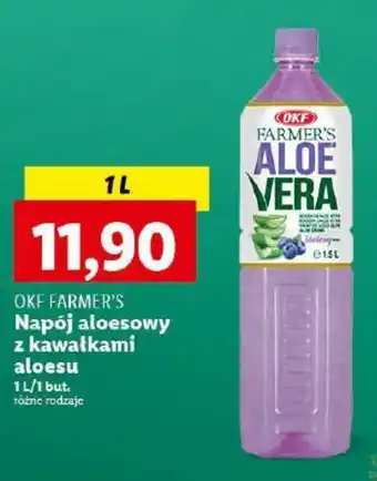 Lidl OKF FARMER'S Napój aloesowy z kawałkami aloesu 1L oferta