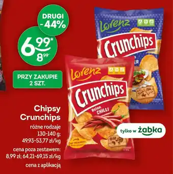 Żabka Chipsy Crunchips 130-140g oferta