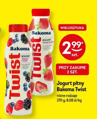 Żabka Jogurt pitny Bakoma Twist 370g oferta