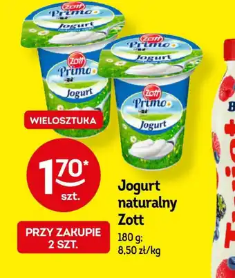Żabka Jogurt naturalny Zott 180g oferta