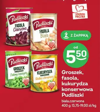 Żabka Goroszek fasola kukurydza konserwowa Pudliszki 400g oferta