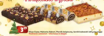 Sedal Olsza Ciasta Makowiec Babuni Piernik świąteczny Sernik krakowski 100 g oferta