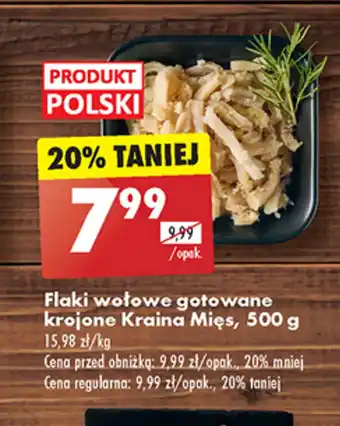Biedronka Flaki wołowe gotowane krojone Kraina Mięs, 500 g oferta
