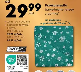 Biedronka Prześcieradło tex oferta