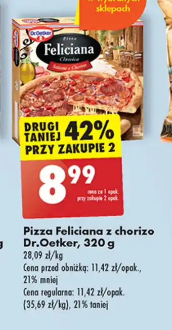 Biedronka Pizza Feliciana z chorizo Dr.Oetker, 320 g oferta